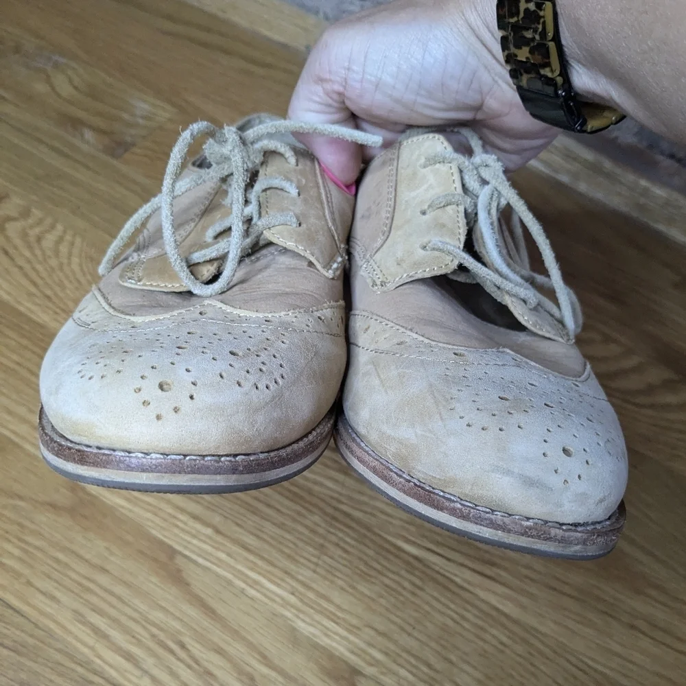 Cat Caterpillar Size 9 Tan‎ Leather Reegan Wingtip Oxford Shoes